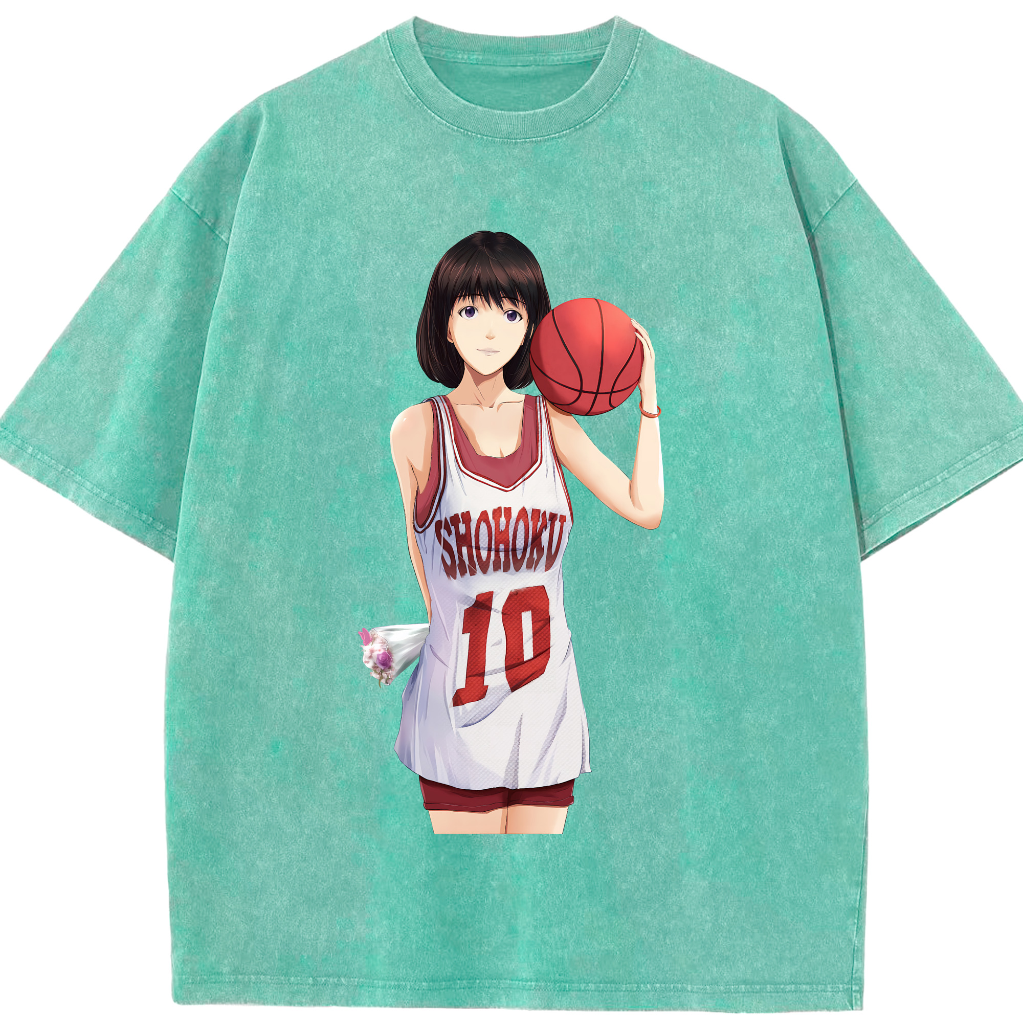 （画像用） SLAM DUNK／スラムダンク 綿100% ヴィンテージ風 半袖Tシャツ（フロントプリント）
